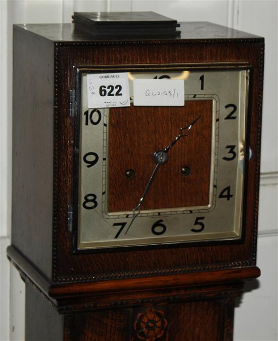 Oak grandmother clock